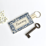 Personalised Mummy keyring, embroidered name key ring handmade by Stitch Galore